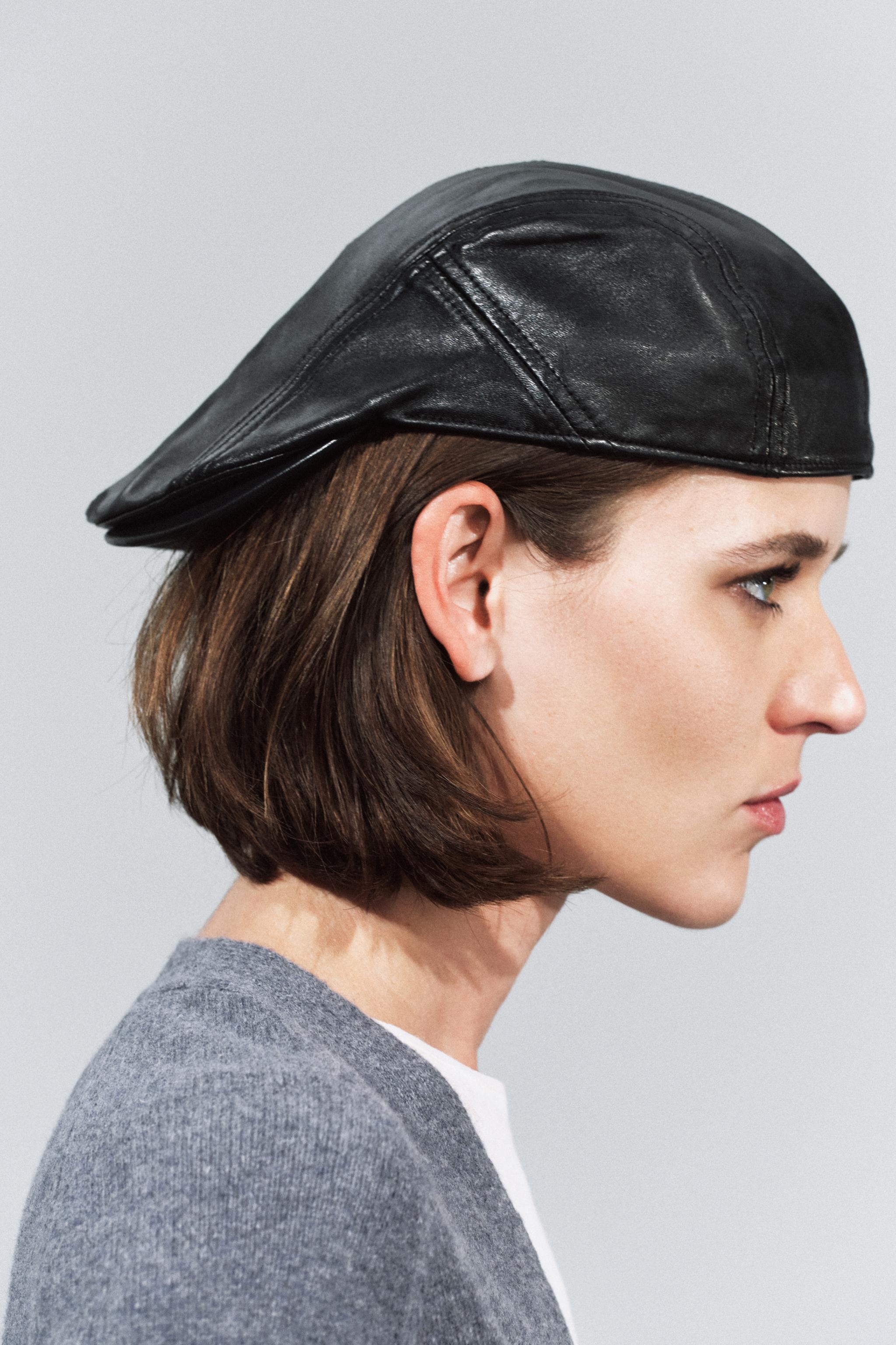 100% LEATHER VISOR