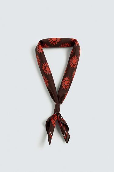 BANDANA ESTAMPADO GRÁFICOS - Marrón de Zara