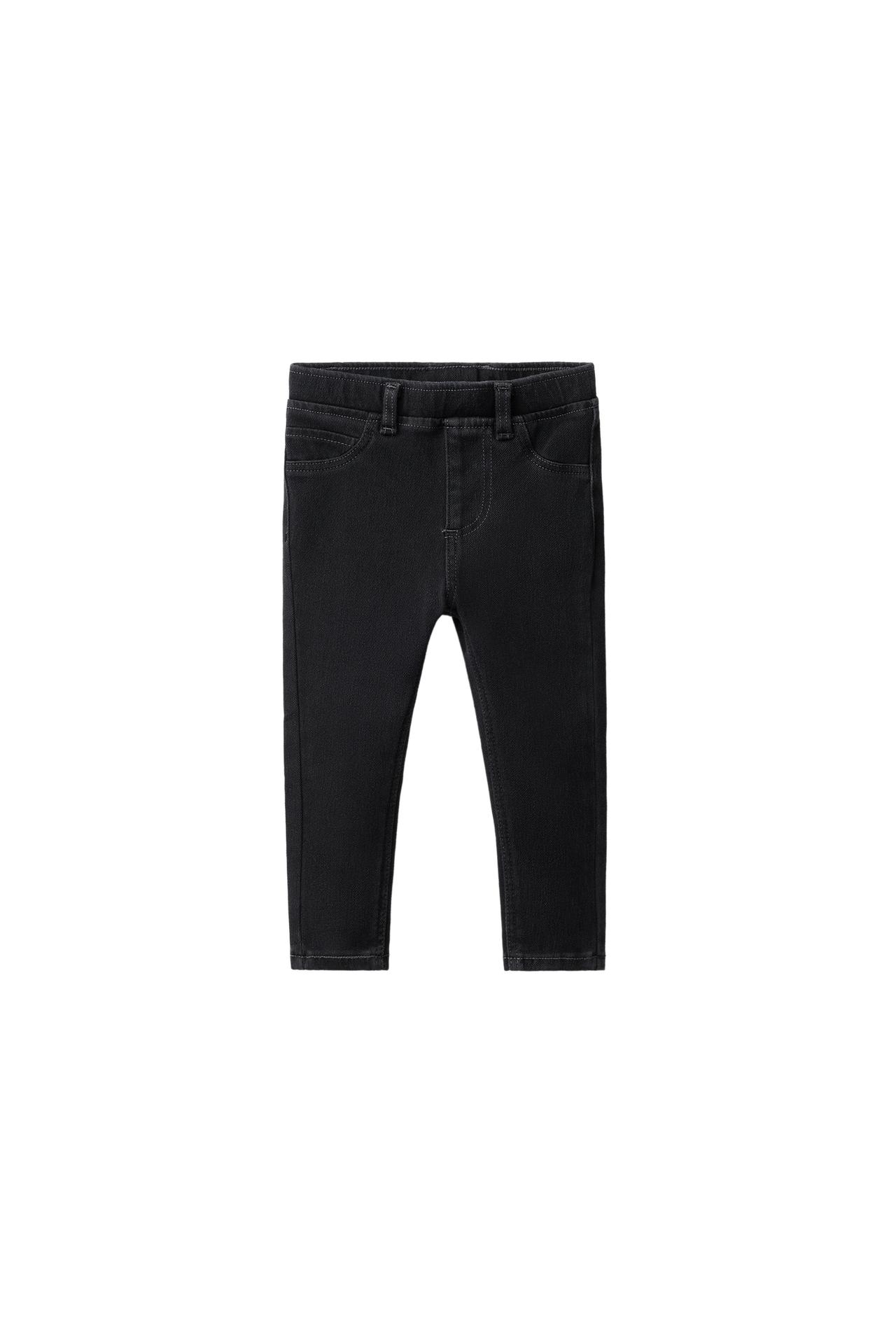 DENIM LEGGINGS — Black