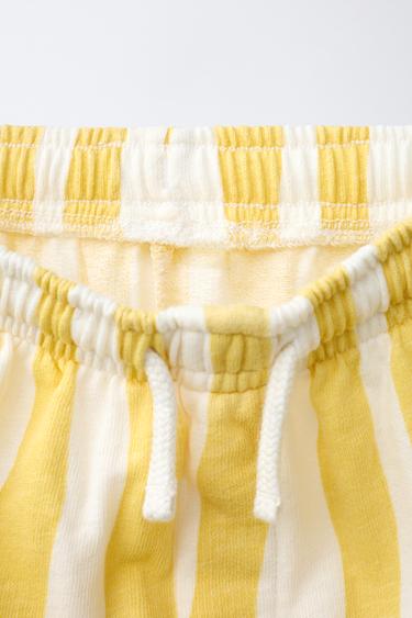 WAVY STRIPED TROUSERS - Yellow by Zara - Image 2