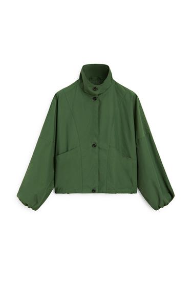 Veste bomber bouffante - Vert moyen de Zara