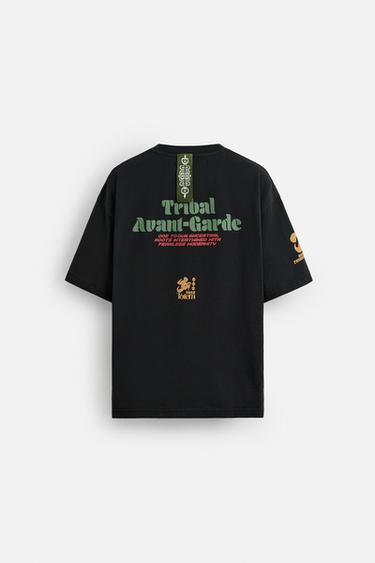 WASHED PRINT T-SHIRT - Dark anthracite by Zara - Image 7
