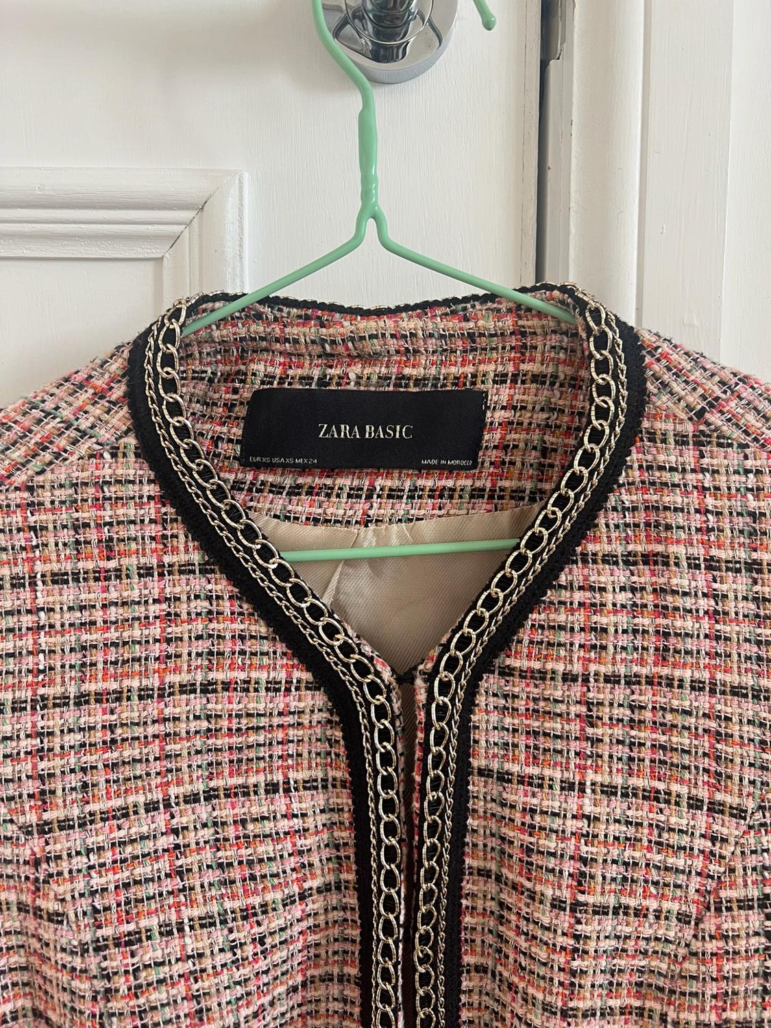 TWEED BLAZER WITH CHAIN TRIMS - Image 2