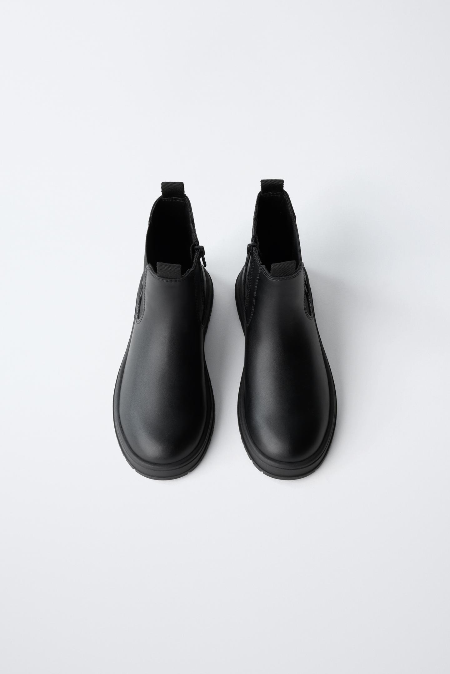 Детские ботинки Zara Chelsea Ankle, цвет: Чёрный — фото 4
