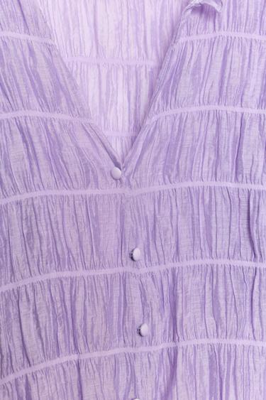 BLOUSE NID D'ABEILLE - Lilas clair de Zara - Image 7
