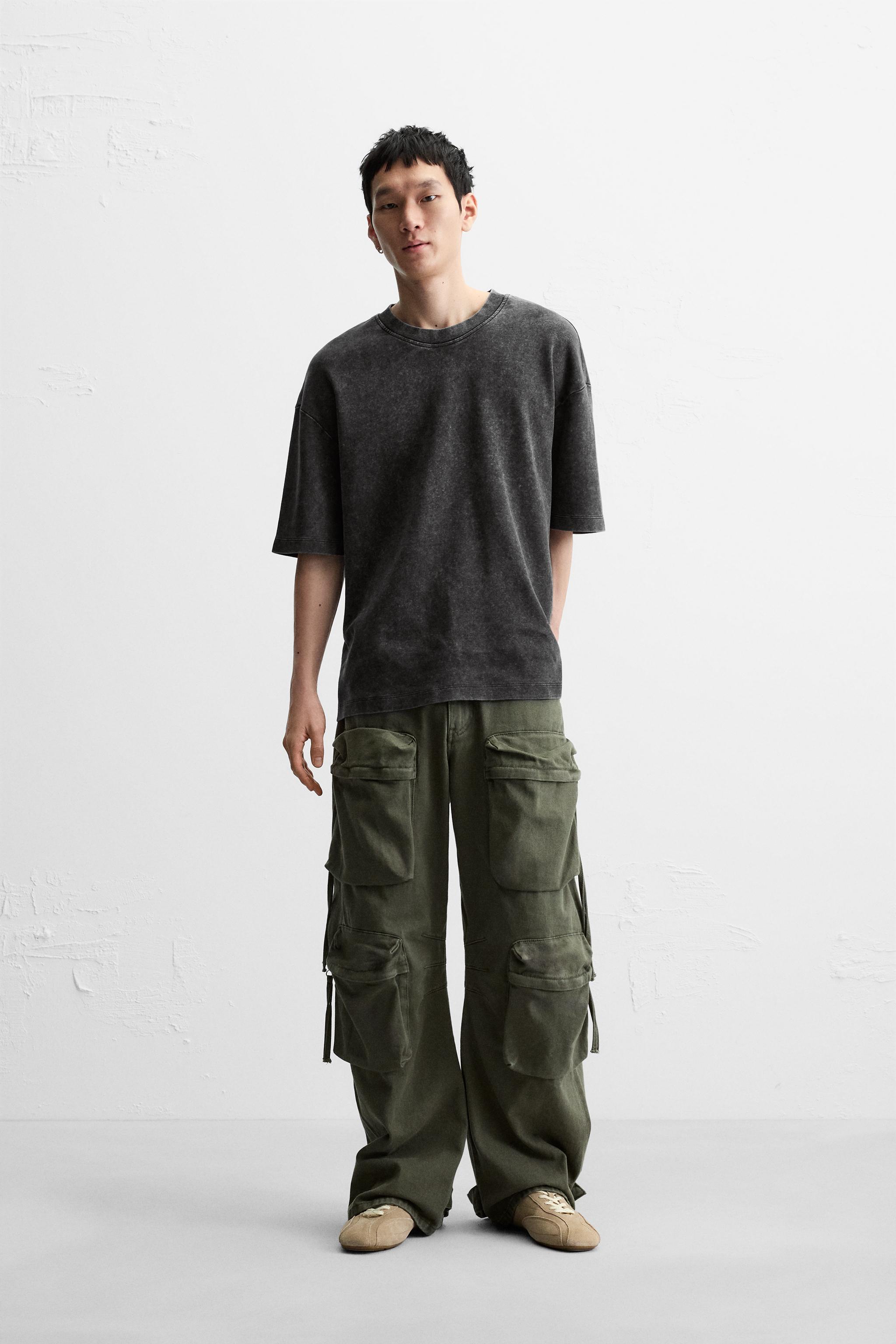 ZARA - ZARA MAN ザラマン️ Mサイズ Tシャツ ロング 灰色