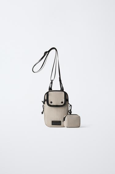 TECHNICAL MOBILE PHONE POUCH - Grey by Zara