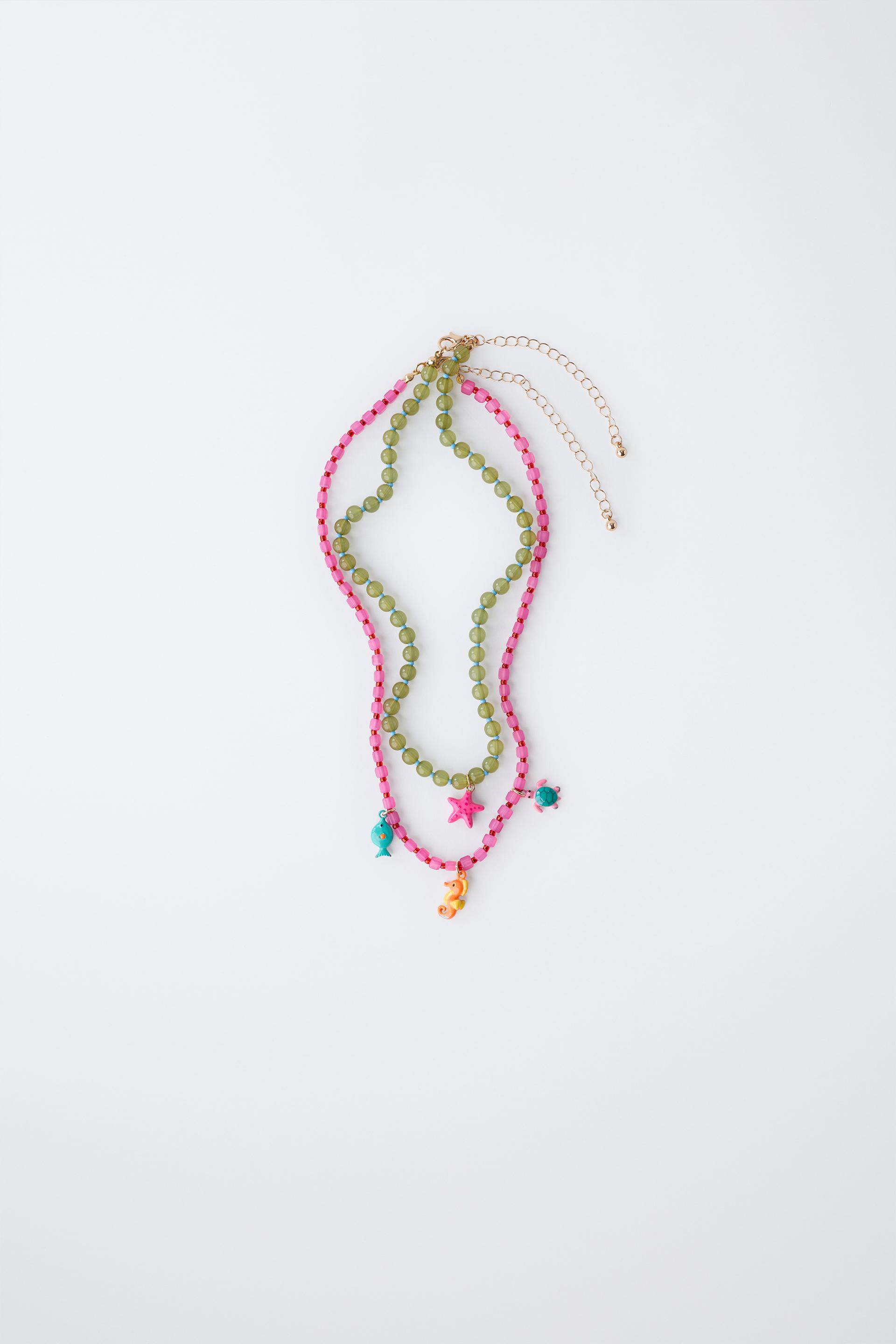 Pack Of Two Sea Bead Necklaces