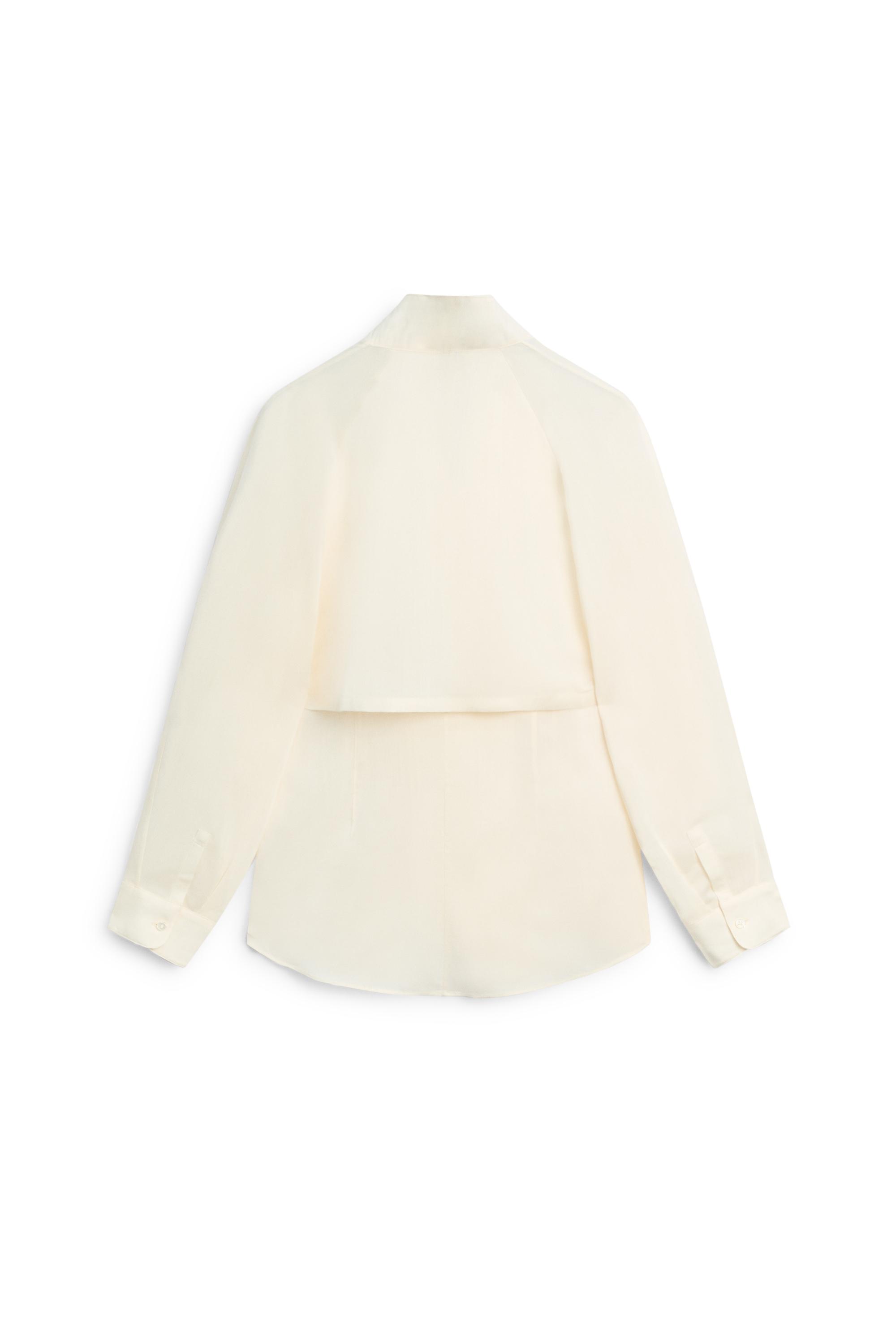 Flowing shirt with tuxedo-style collar detail - LIMITED EDITION