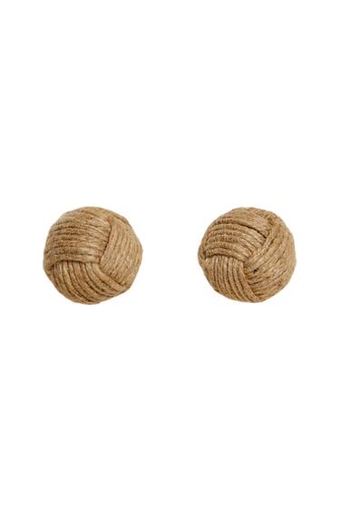 PACK OF KNOTTED DOOR KNOBS (PACK OF 2) - Light beige by Zara