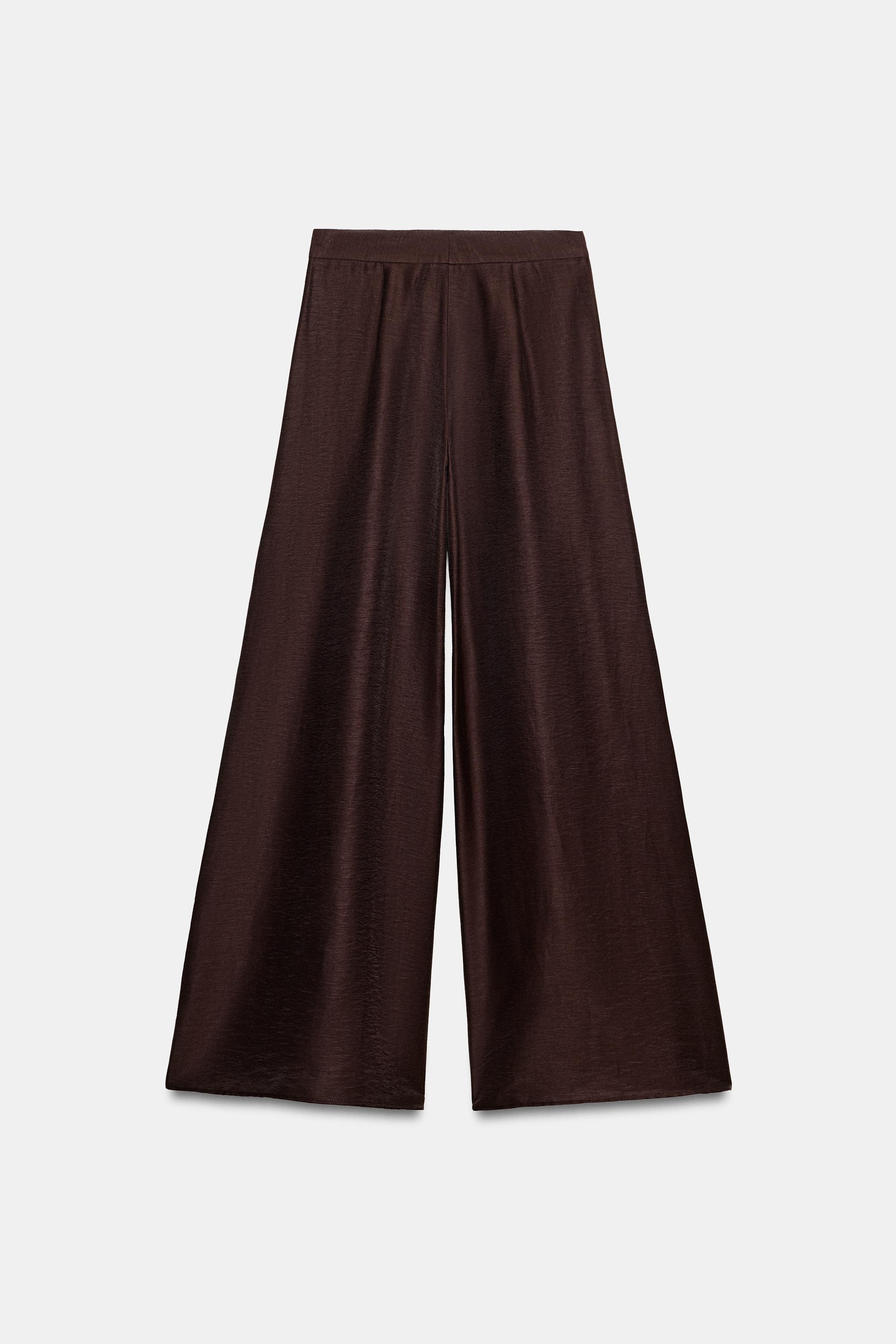 WIDE-LEG LINEN PANTS