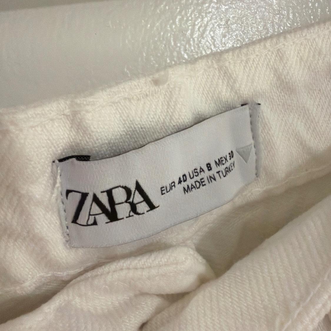 ZARA WOMENS WIDE LEG JEANS SIZE 8 - Image 3