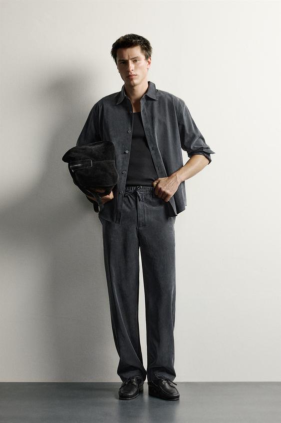 RELAXED FIT FLOWING SHIRT - Indigo by Zara - Image 0