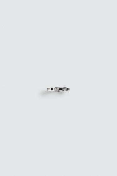 Zara CONTRAST APPLICATION RING - Silver