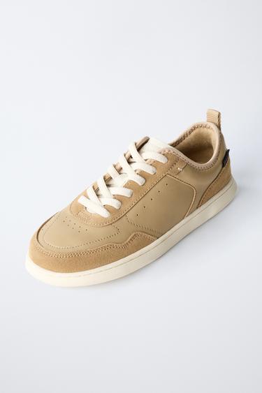 TENNIS EN CUIR BAREFOOT - Marron de Zara - Image 4