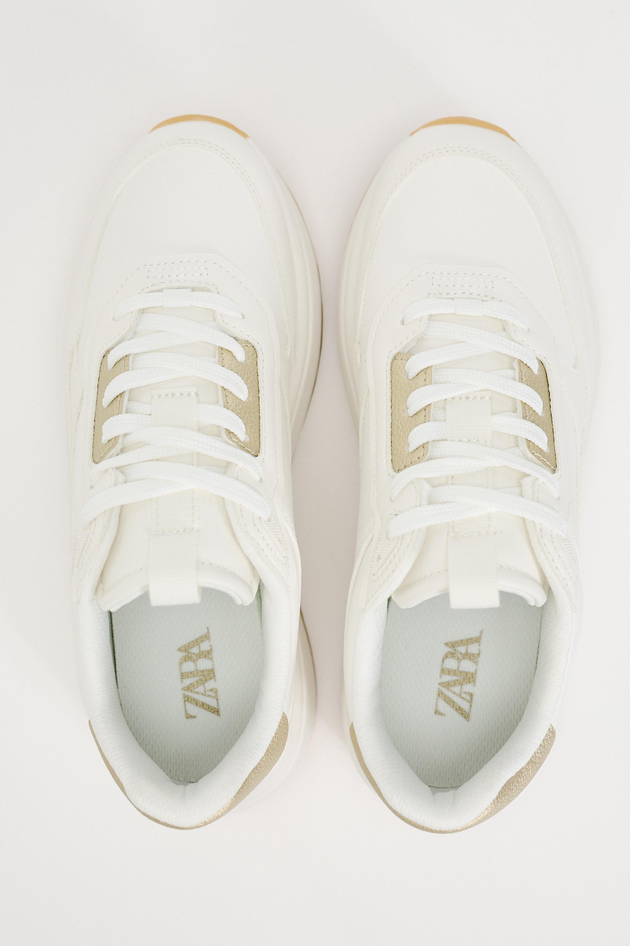 FLATFORM RUNNING SHOES - White | ZARA United States