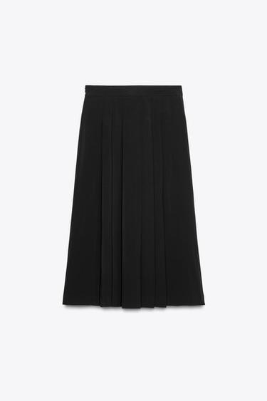 ROCK MIT KELLERFALTEN ZW COLLECTION - Schwarz von Zara