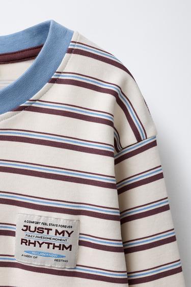 6-14 ANS/ PYJAMA À RAYURES - Bordeaux foncé de Zara - Image 5
