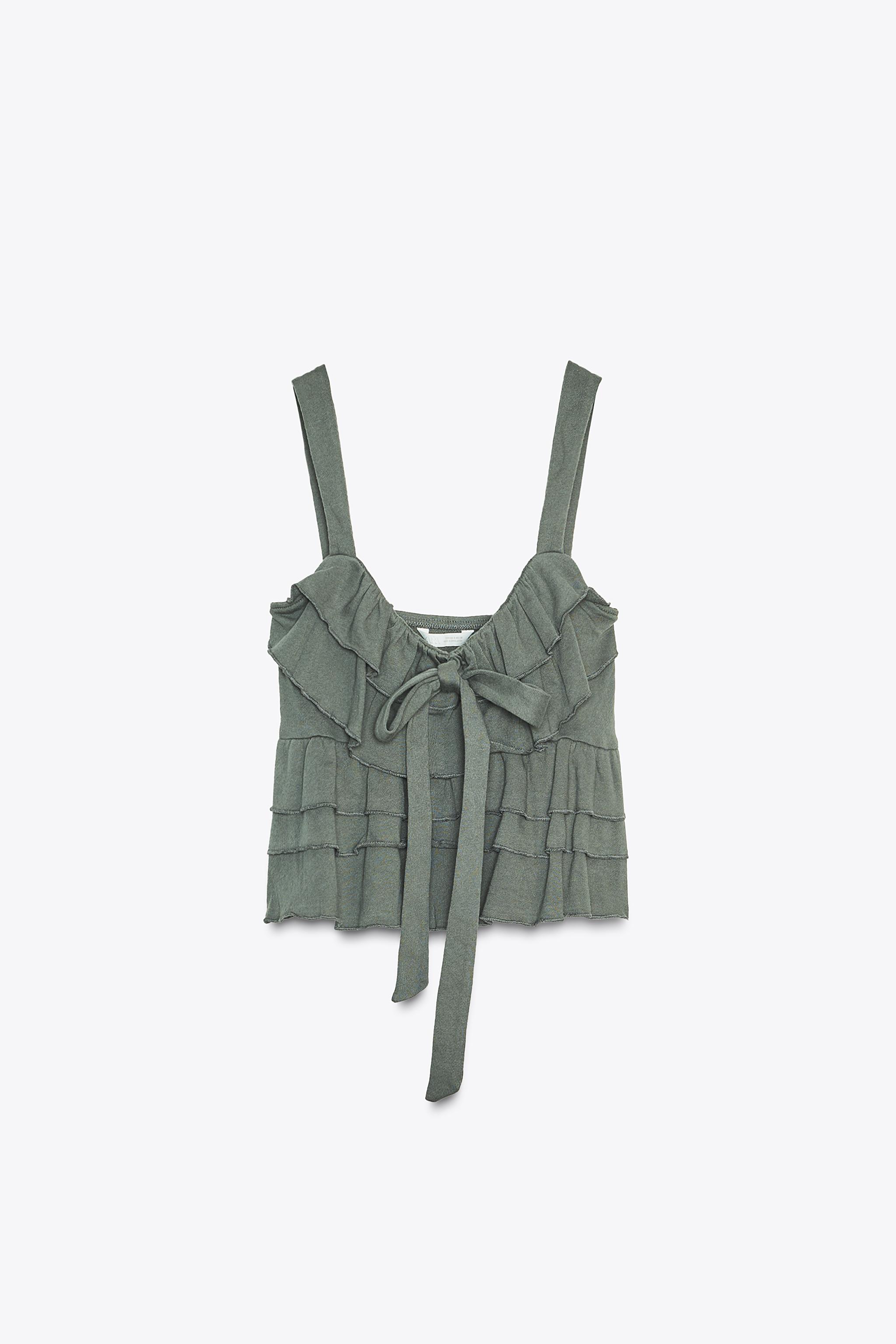 RUFFLED BOW TOP