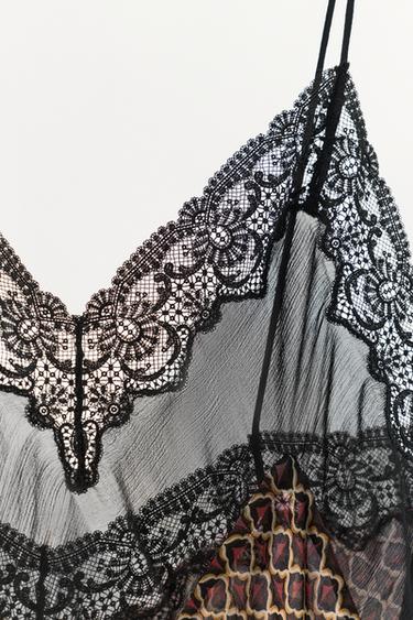 ROBE IMPRIMÉE 100% VISCOSE ASYMÉTRIQUE - Multicolore de Zara - Image 8