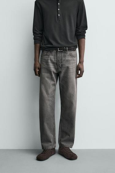 Zara REGULAR FIT JEANS - Gray