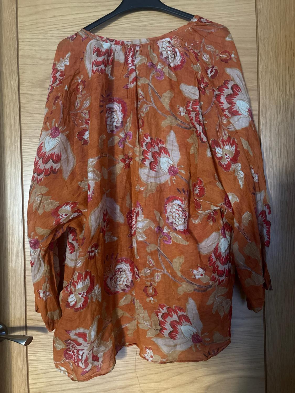 100% RAMIE CREASED SHIRT ZW COLLECTION - Image 2