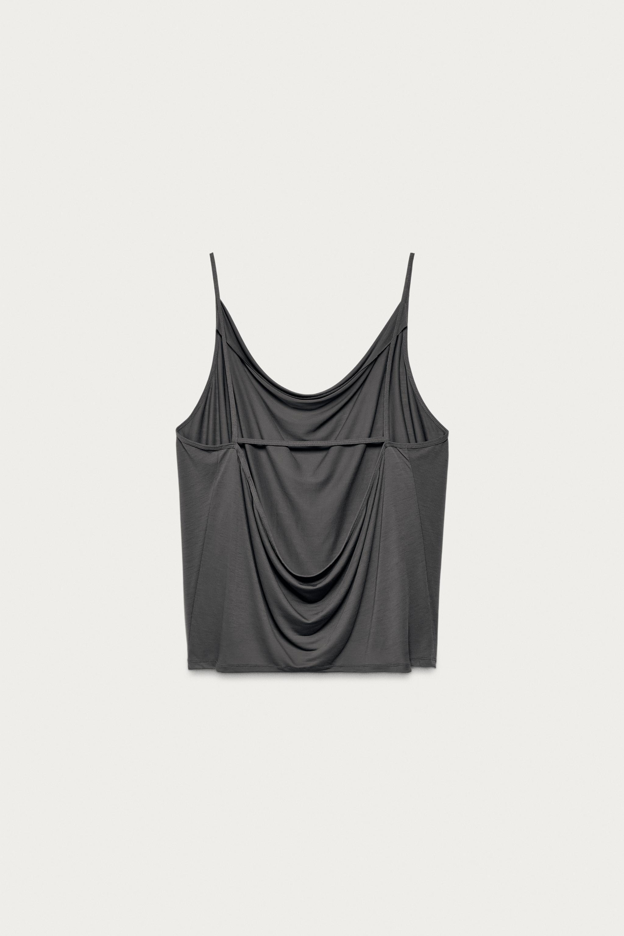 Женские топы Zara DRAPED TOP MARISA BERENSON X — фото 3