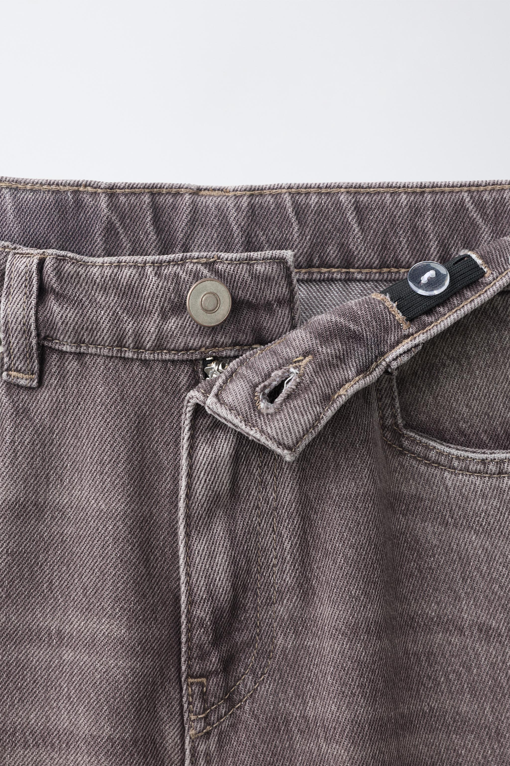 Детские джинсы Zara WASHED EFFECT LOOSE-FIT JEANS — фото 3