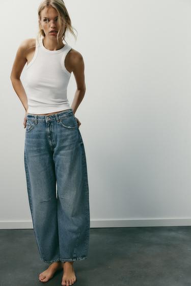Baggy Jeans Jeans Di Zara ZARA Z1975 BAGGY PAPERBAG JEANS Light