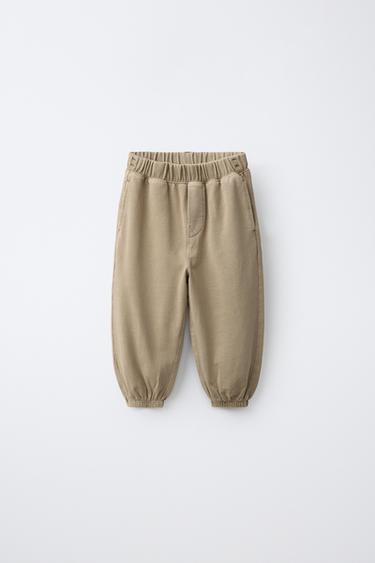 QUẦN JOGGER TRƠN - Màu vàng cát từ Zara