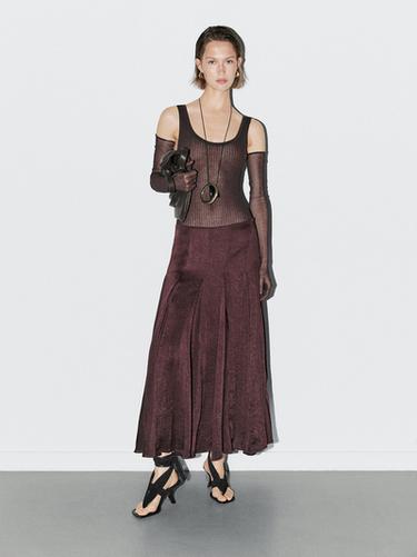 Falda midi fluida detalle godets - STUDIO - varios de Zara - Imagen 0