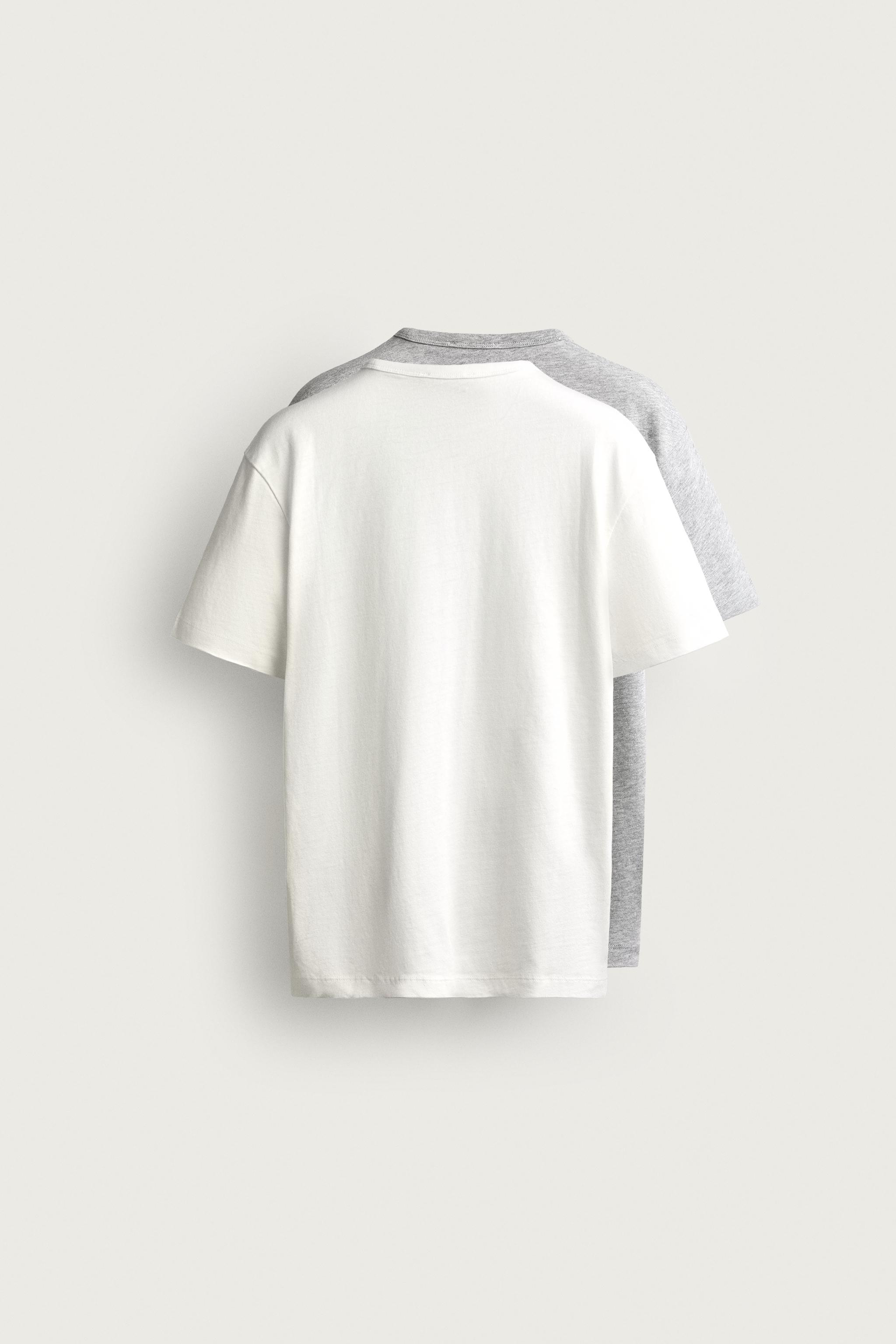 Zara 2'Lİ FRUIT OF THE LOOM™ LOGO NAKIŞLI T-SHIRT PAKETİ görsel 2