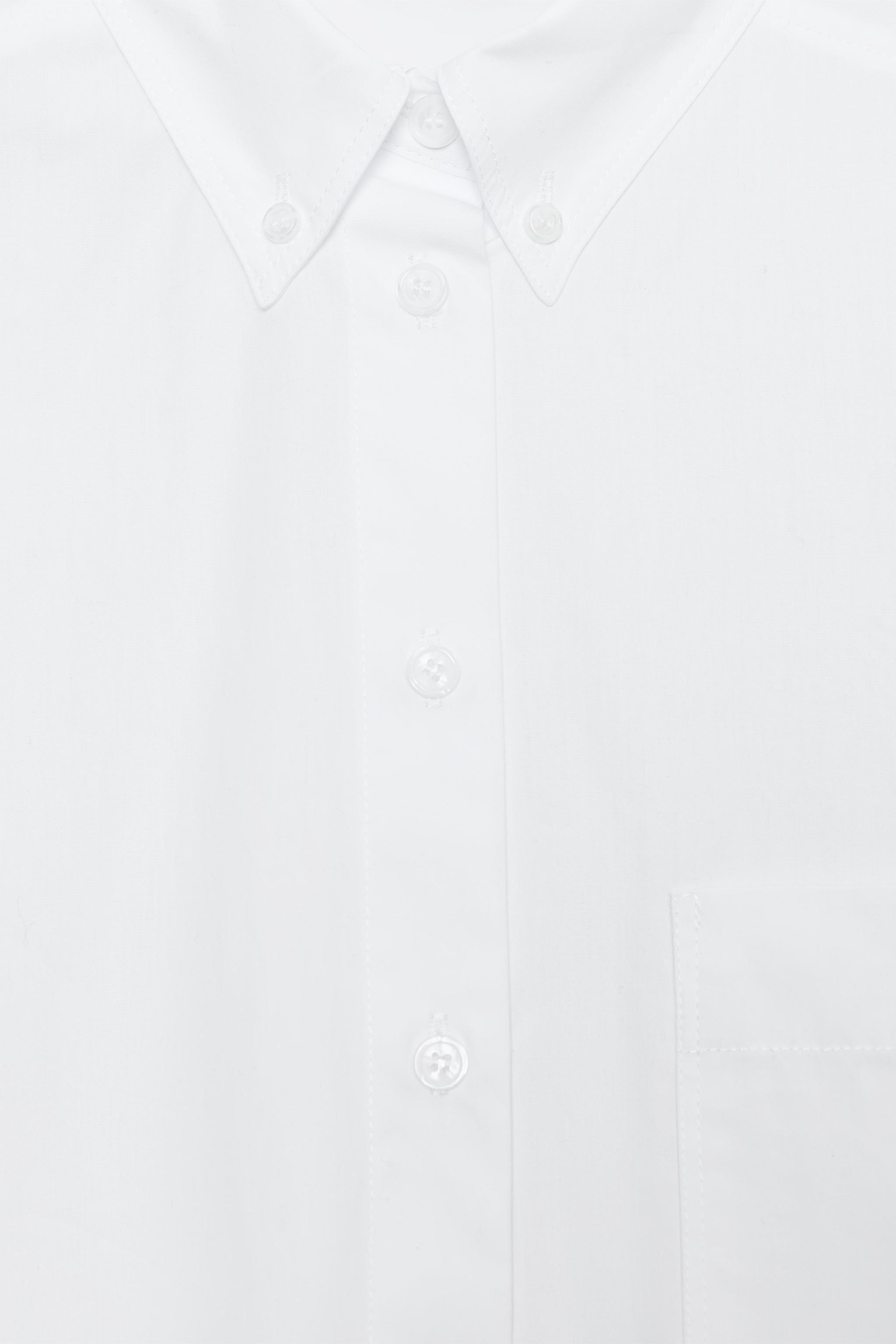 CHEMISE EN POPELINE À POCHE