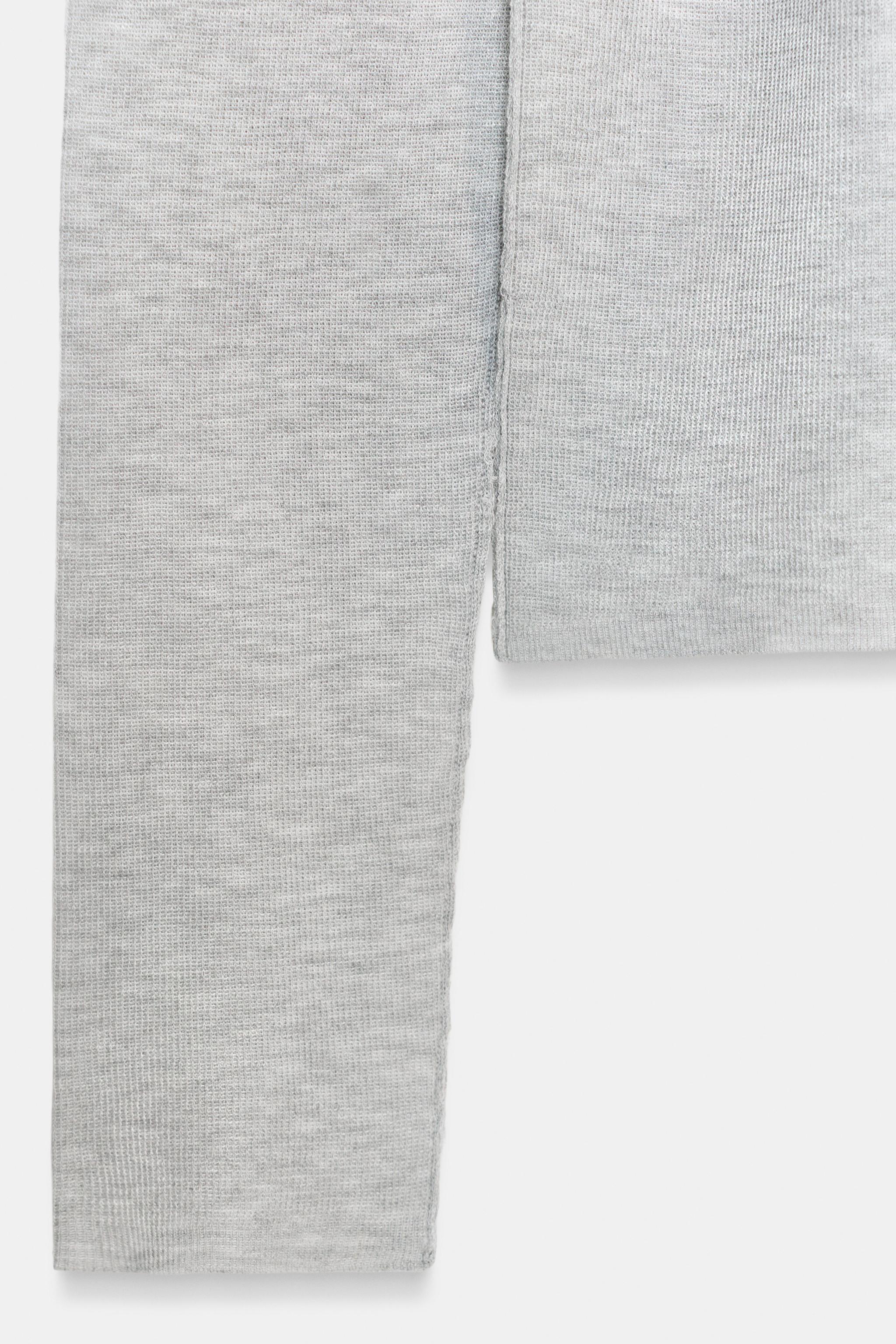 SEMI-SHEER KNIT TOP