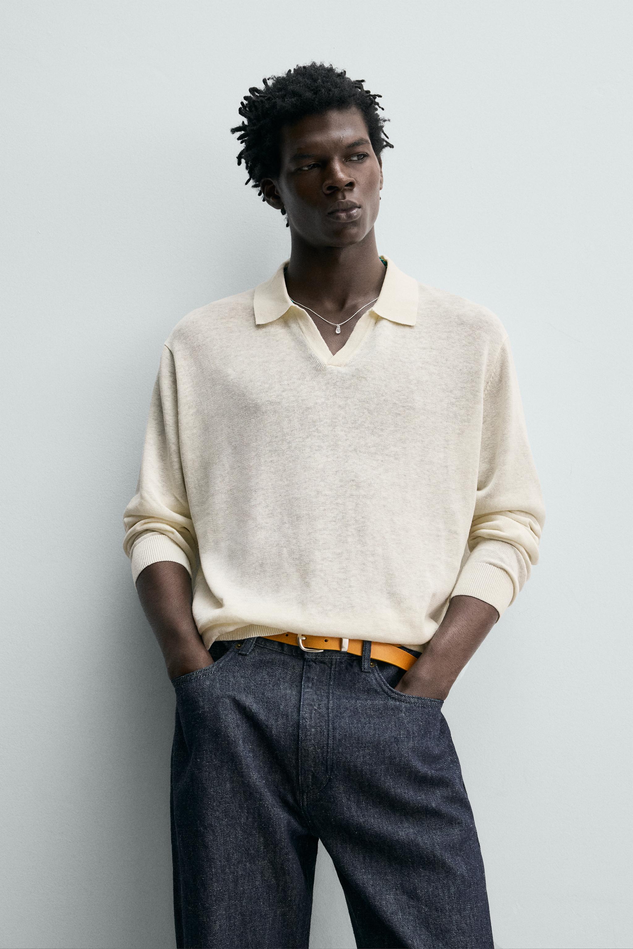 POLO EN MAILLE DE COTON ET SOIE