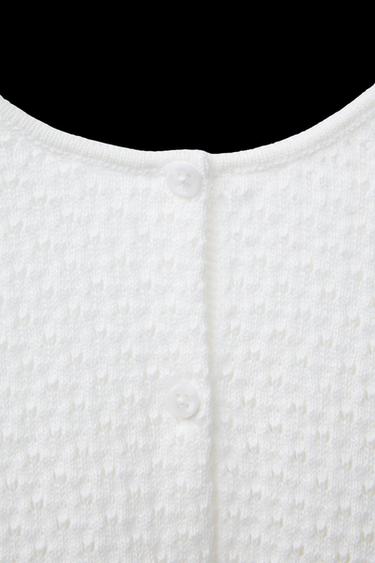 JERSEY PUNTO CALADOS - Blanco de Zara