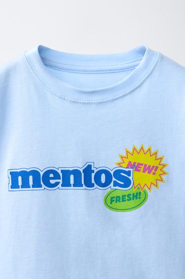 T-SHIRT IMPRIMÉ MENTOS ® - Bleu ciel de Zara - Image 2
