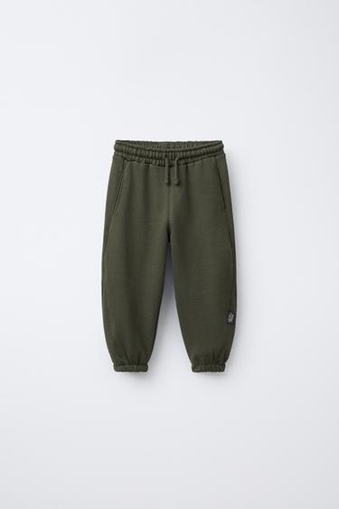 LABELLED JOGGERS - Khaki by Zara