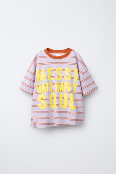 KAMISETA MARRAK ETA TESTUA - Laranja, Zara-rena