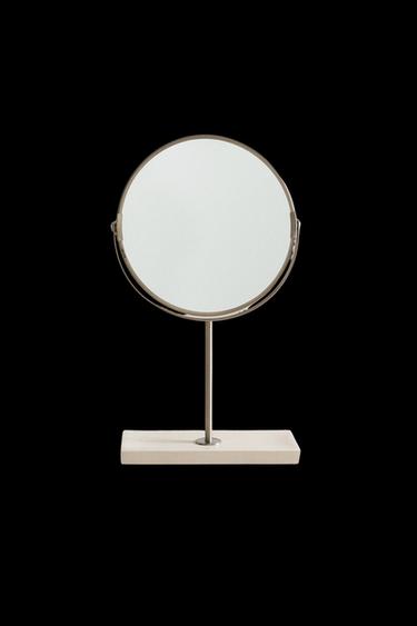 Zara WHITE MARBLE VANITY MIRROR - white