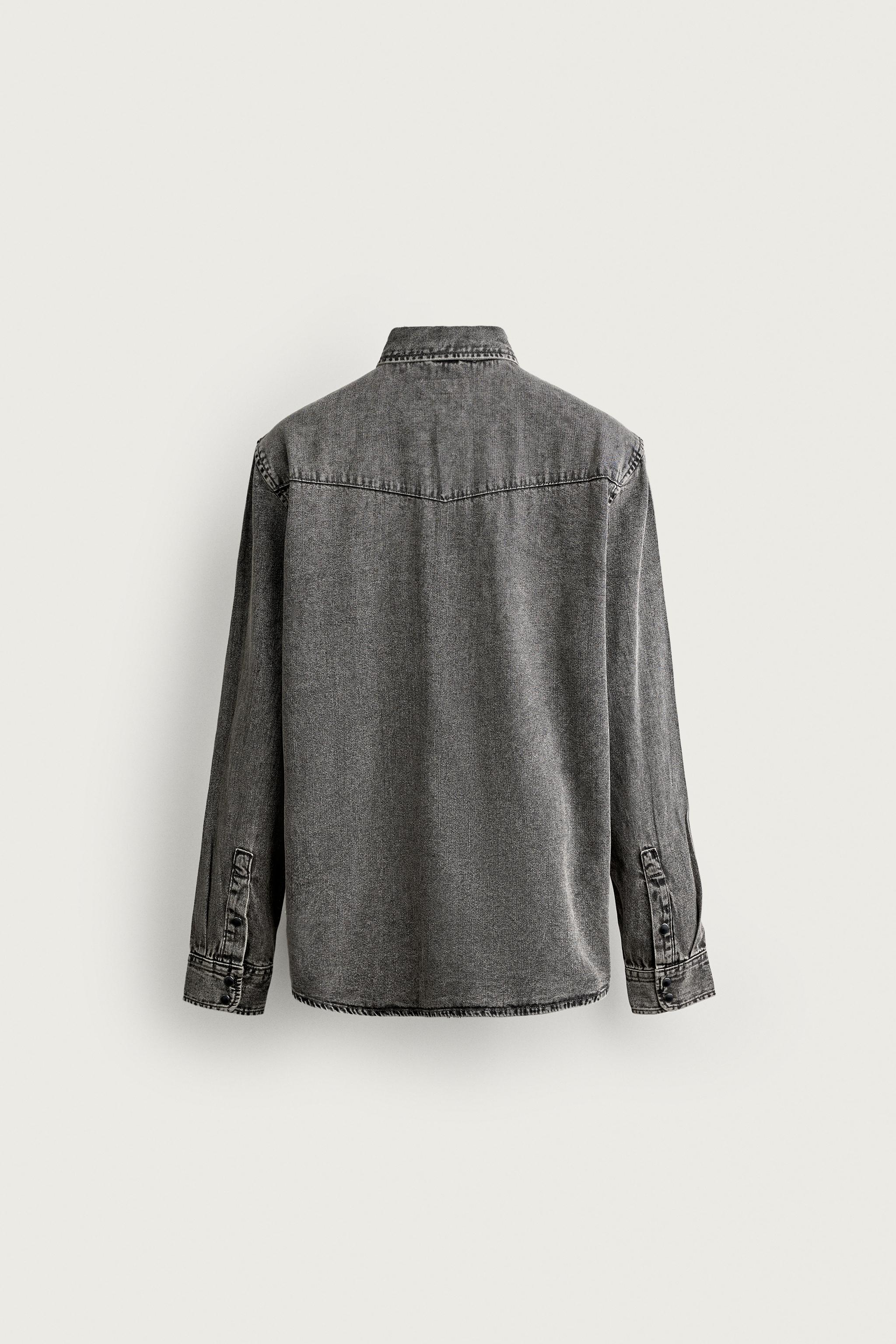 REGULAR FIT DENIM WESTERN SHIRT
