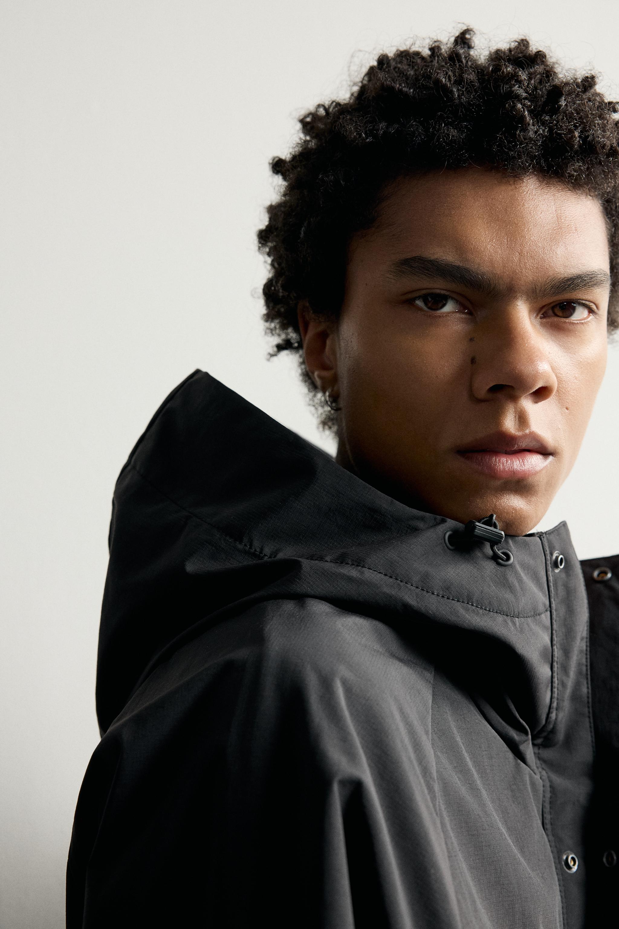 Мужские куртки Zara WATER-REPELLENT RELAXED FIT JACKET — фото 5