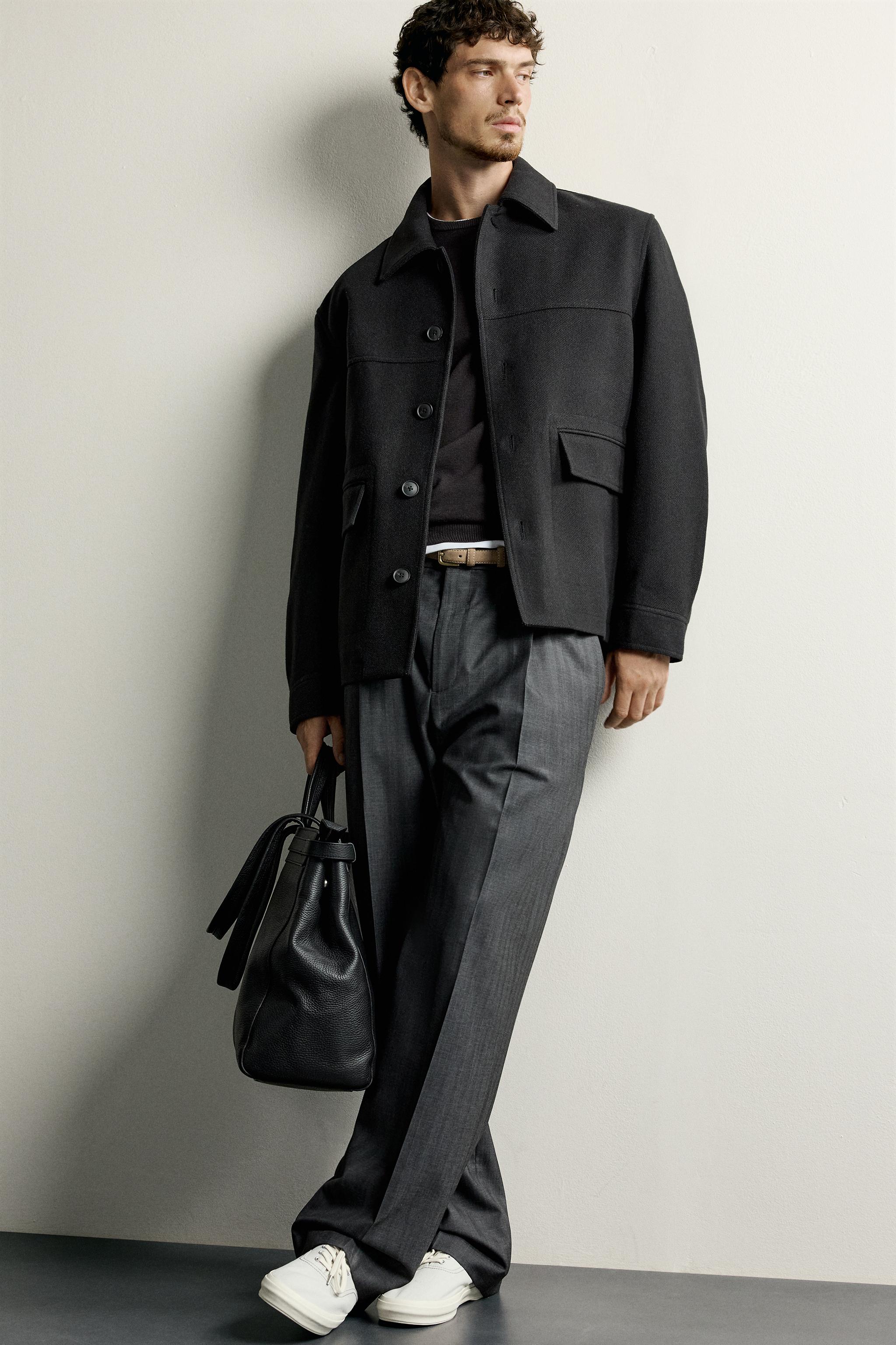 REGULAR FIT WOOL COAT