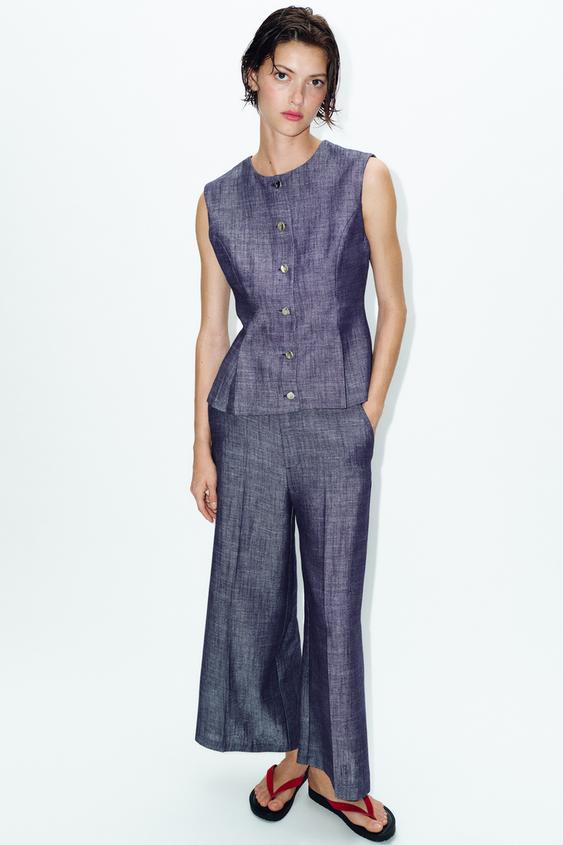 HIGH-WAIST CULOTTES SET from Zara - $59.90