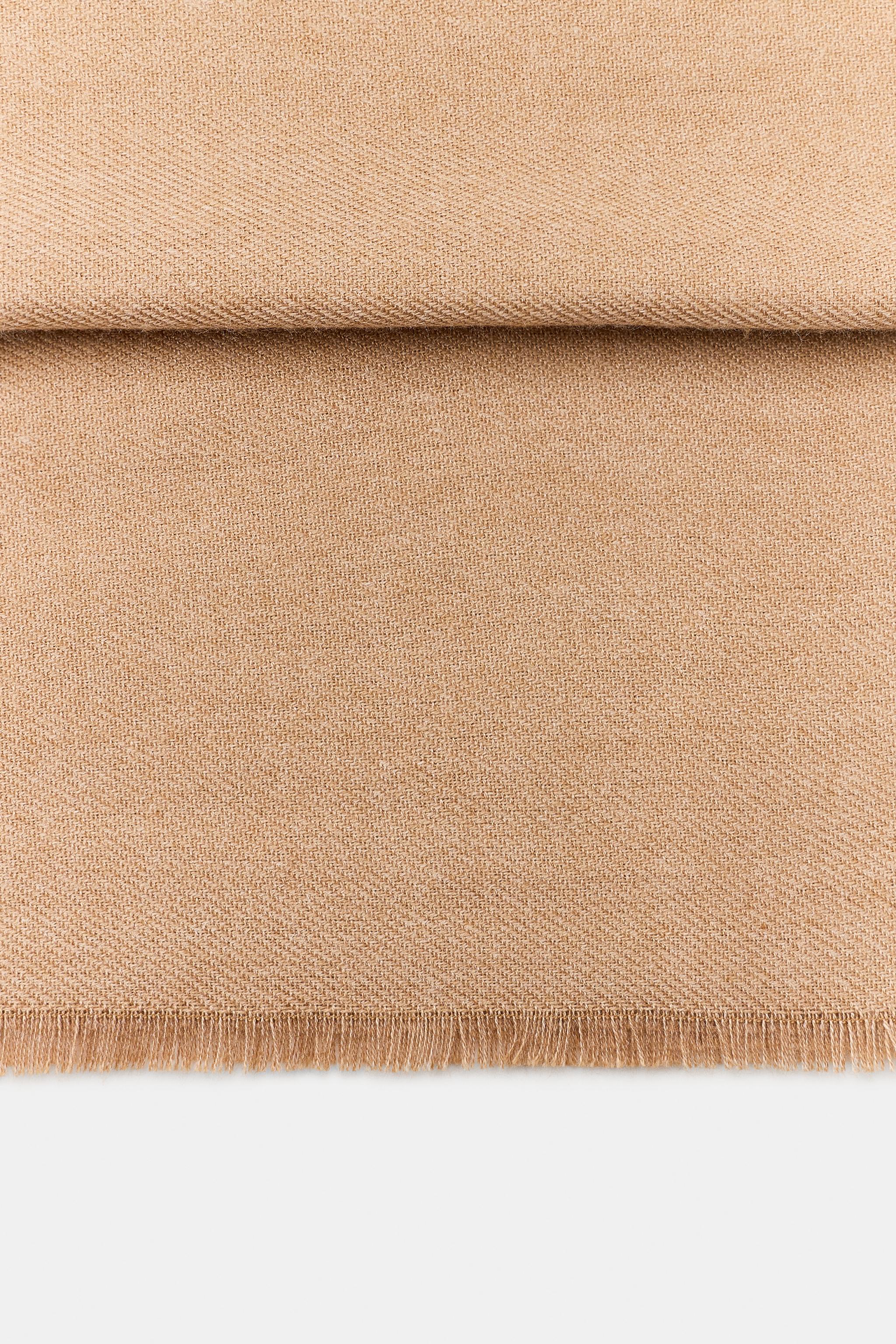 Zara SOFT DÜZ RENKLİ ATKI görsel 4