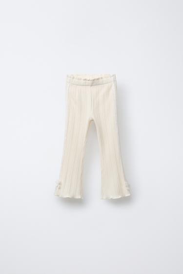 PANTALÓN FLARE BANDA LATERAL LAZO - Crudo de Zara