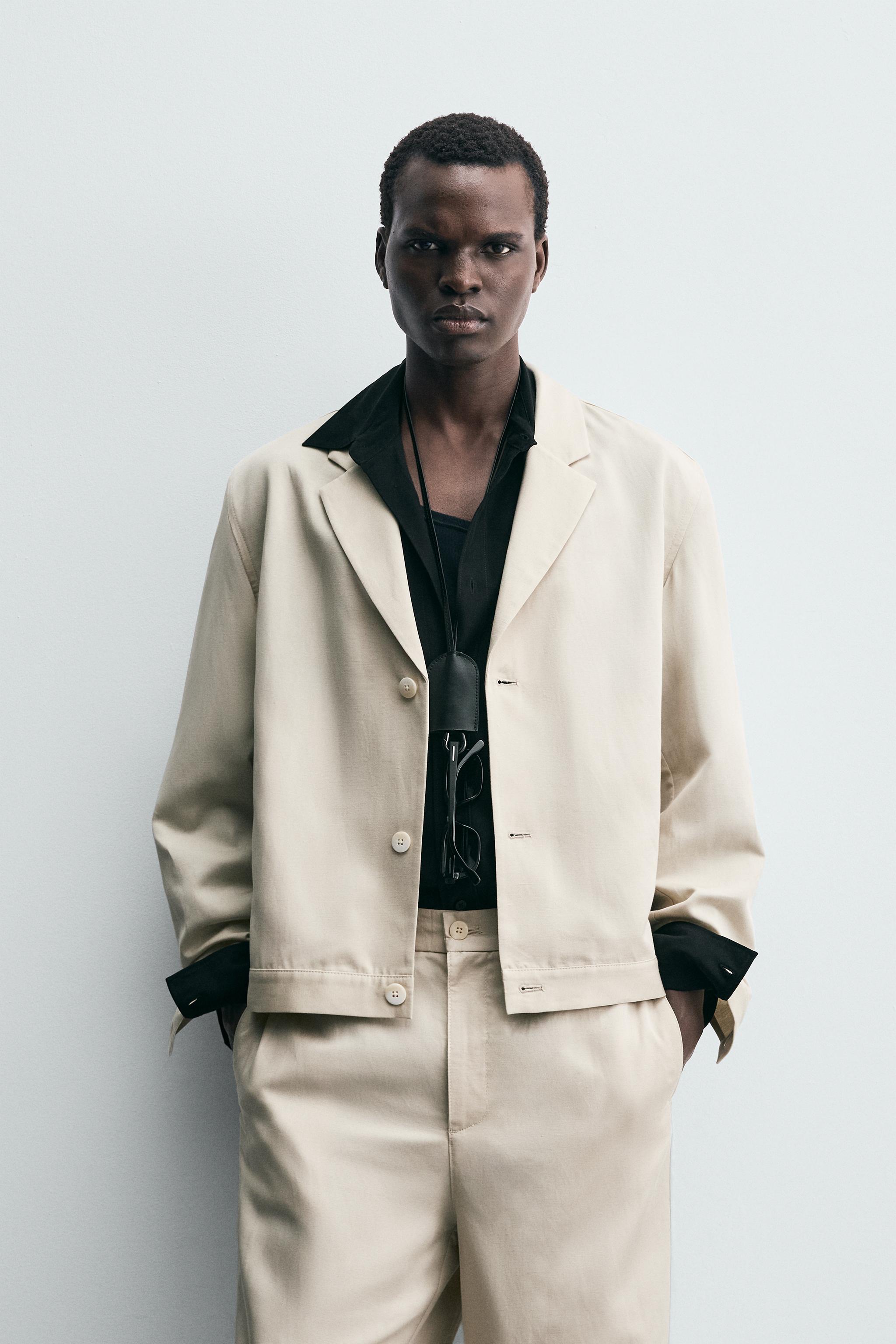 ★ZARA★ RELAXED FIT ZIP-UP OVERSHIRT RELAXED FIT ZIP-UP OVERSHIRT - Beige | ZARA Turkey