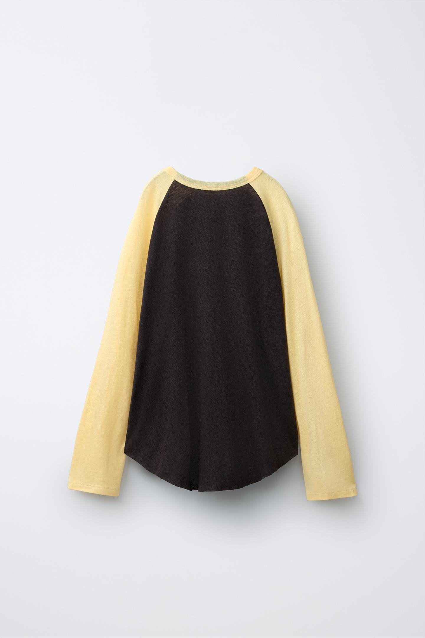 Детская футболка Zara Pukas Surf Raglan Sleeve, цвет: Жёлтый — фото 2