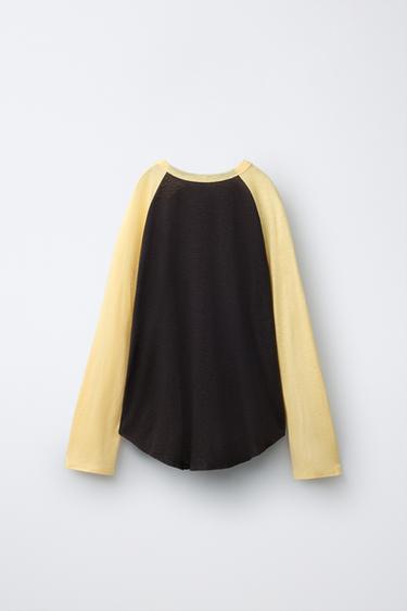 T-SHIRT MANCHES RAGLAN PUKAS SURF - Jaune de Zara - Image 2