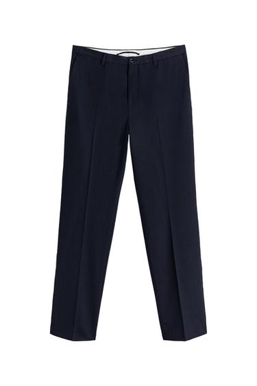 BIRD’S-EYE SUIT TROUSERS